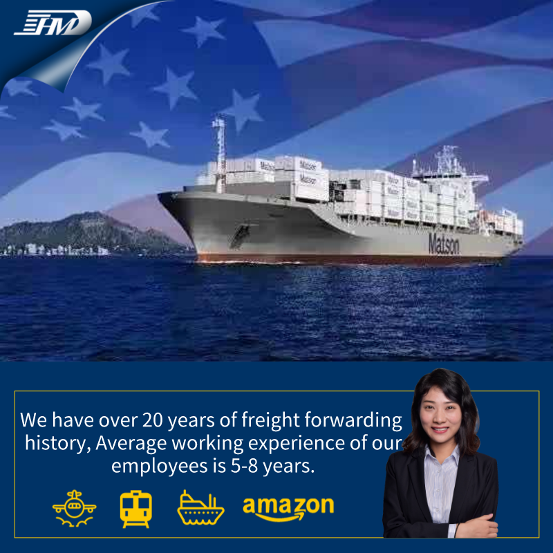Serviço DDP DDU Envio porta a porta Frete marítimo de shenzhen China para os EUA