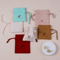 China Handgemachte Kordelzug Tasche kleine Packung Tasche in jeder Farbe angepasst Hersteller