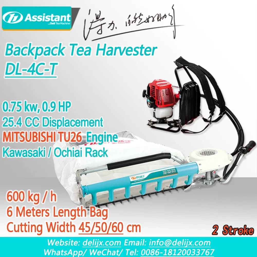 
Machine à cueillir les feuilles de thé de type sac à dos avec le moteur DL-4C-T de MITSUBISHI TU26