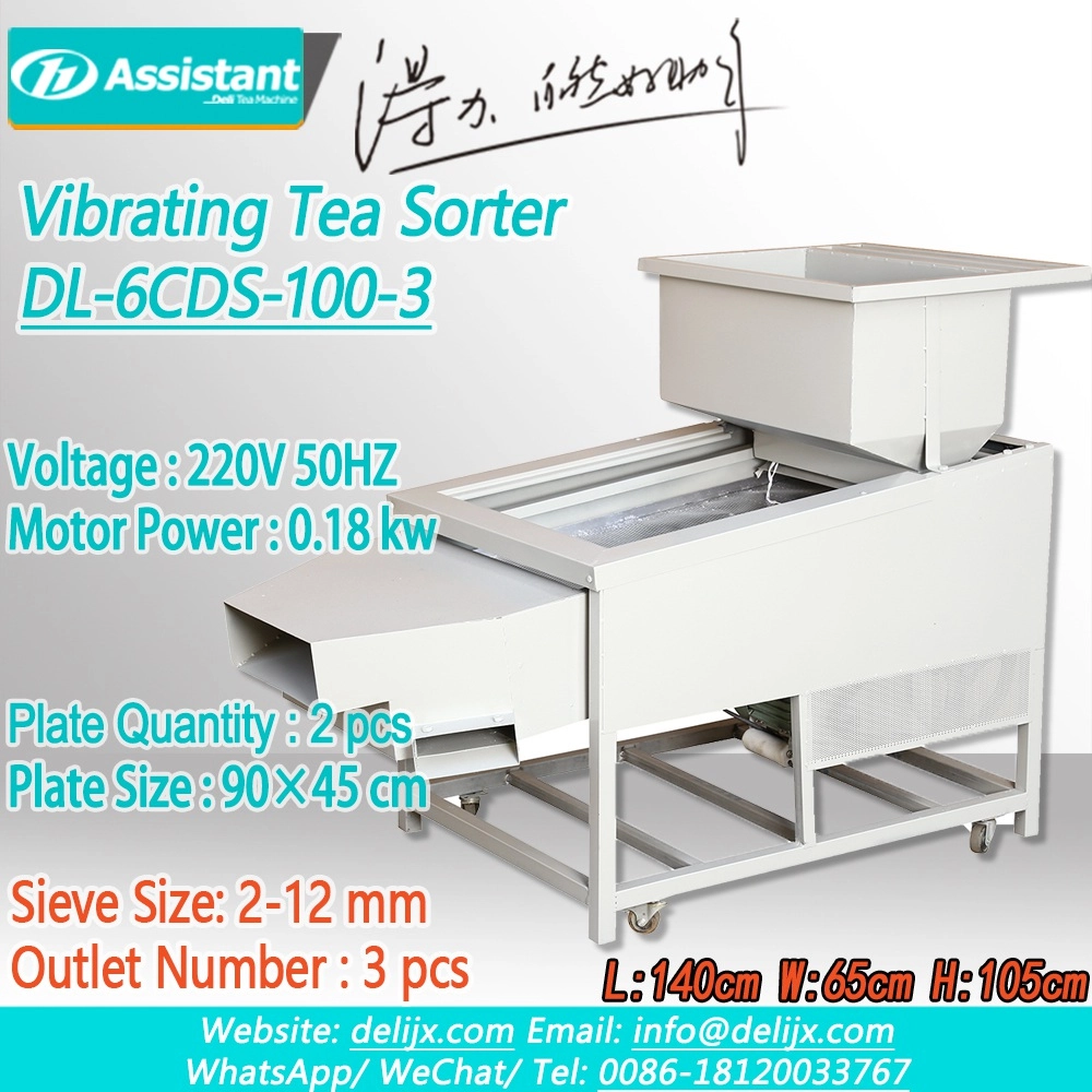 Jenis kecil Jalur Tea Shaking Sorting Machine DL-6CDS-100-3