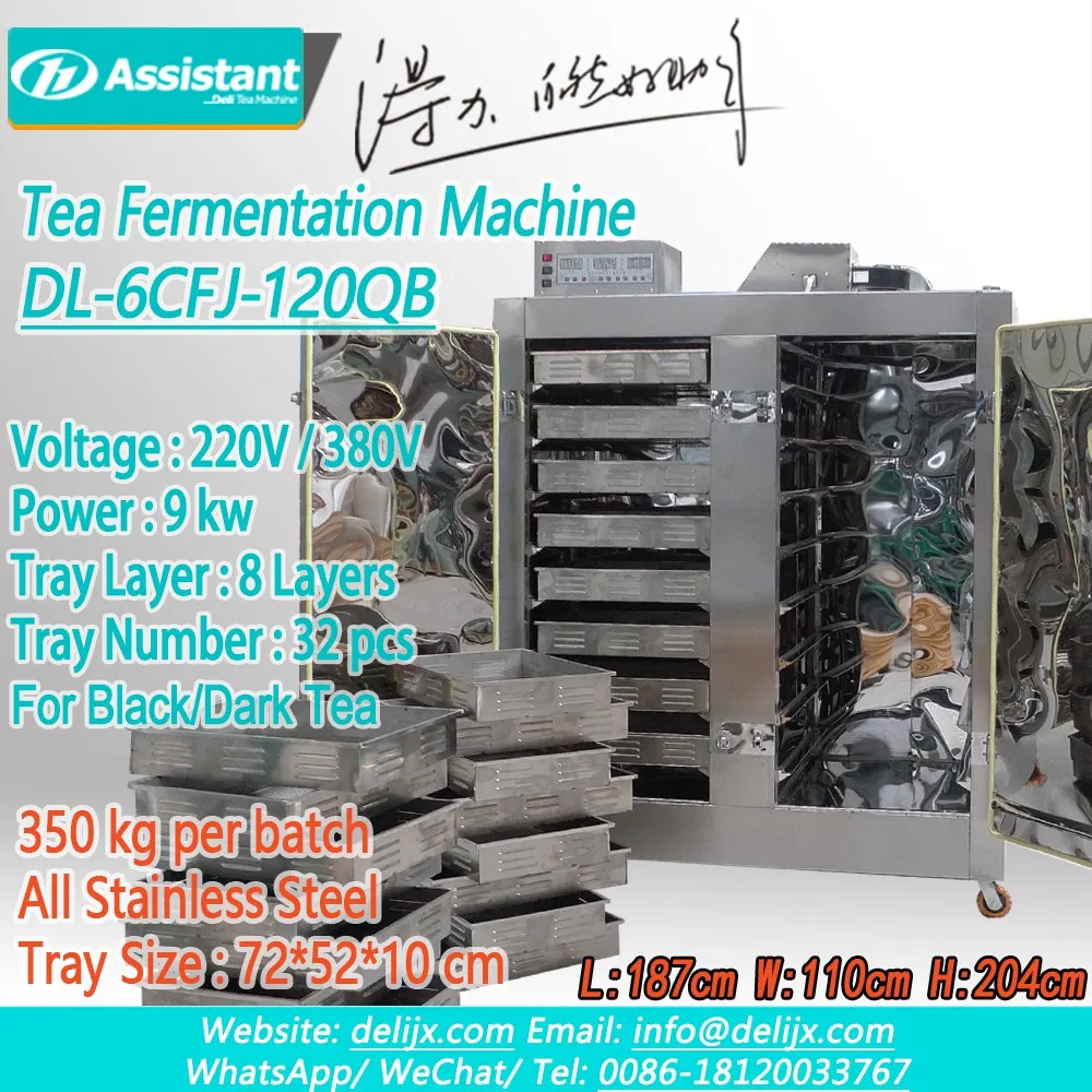 
Машина для обработки брожения чая с интеллектуальным управлением Heaitng с 32 лотками DL-6CFJ-120QB