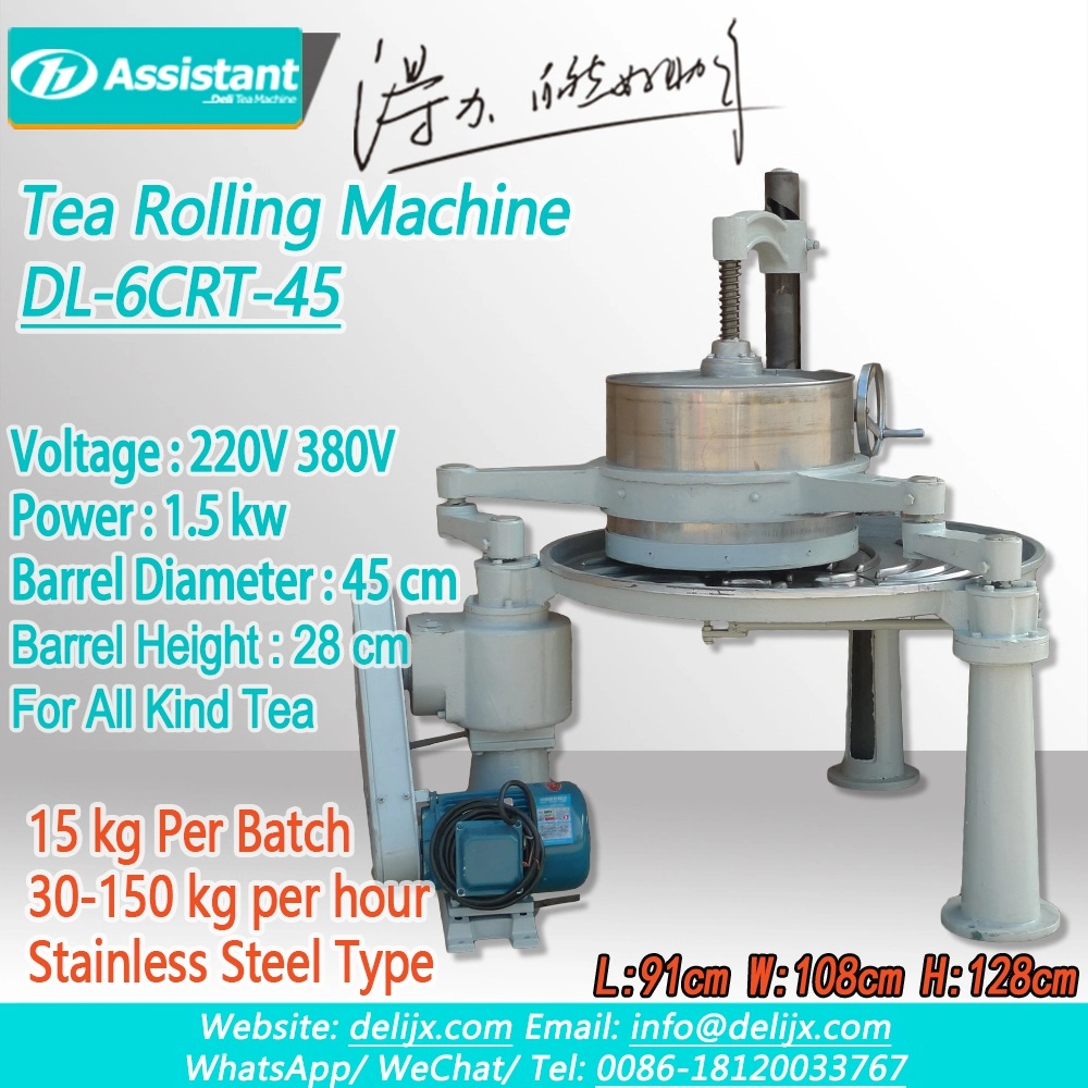 
Machine à rouler le thé vert orthodoxe / noir / Oolong de 45 cm DL-6CRT-45