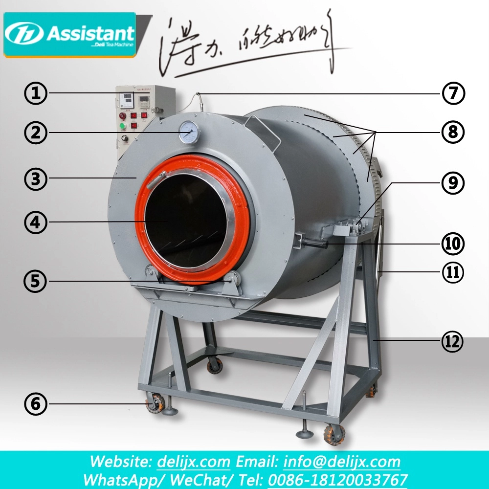 Электрическая нагревательная машина для обжарки чая диаметром 50 см DL-6CST-D50