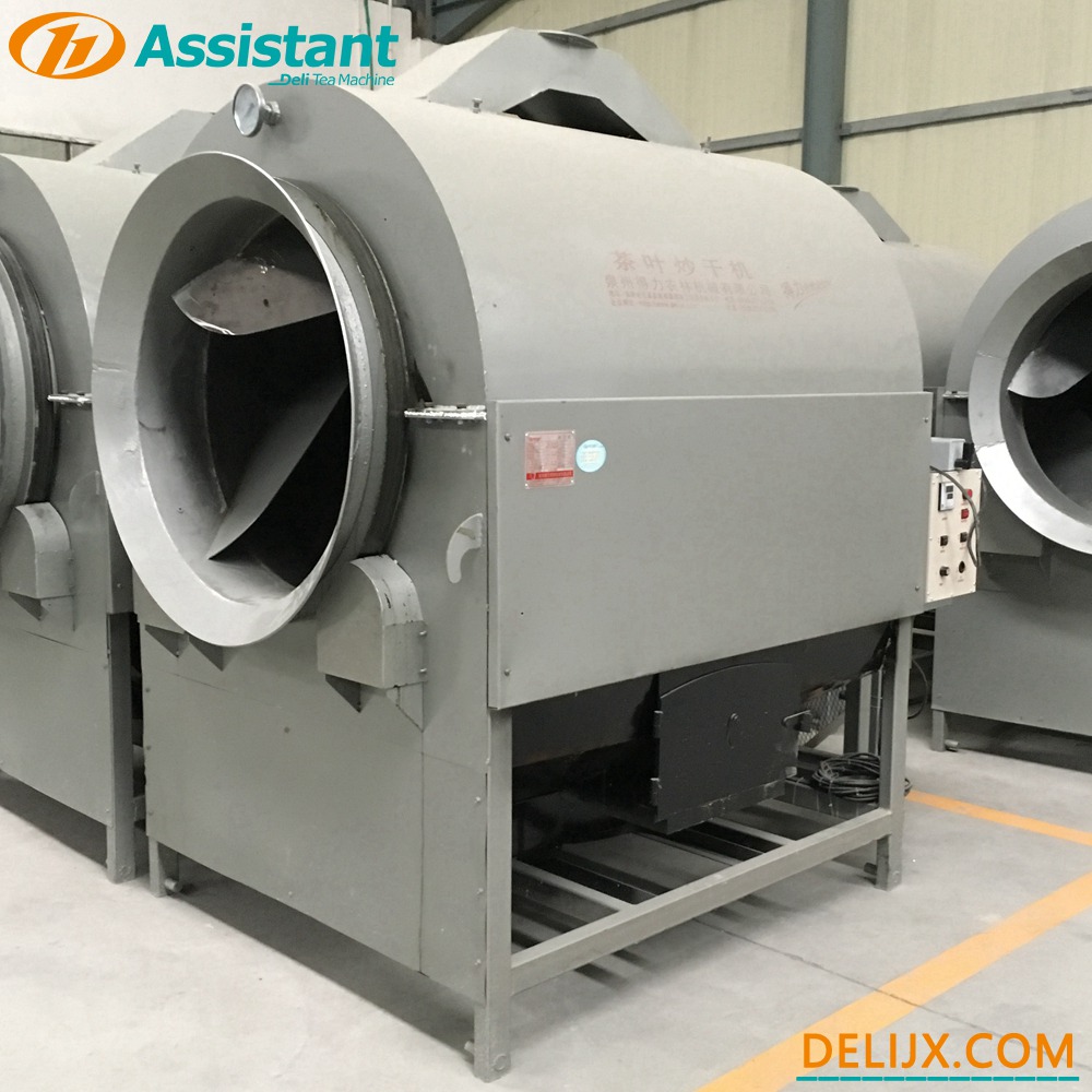 China Wood/Coal/Pellet Fuels Heating Tea Leaf Stirring Roasting Drying Machine DL-6CSTP-CM90 manufacturer