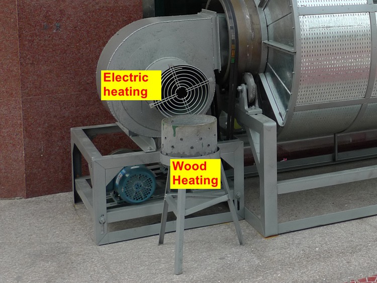 Calefacción eléctrica / de leña Aire caliente Oolong Tea Shaking Drum Machine DL-6CZQ-110T