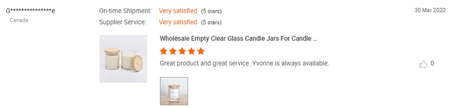 glass candle jars with wooden lids comments
