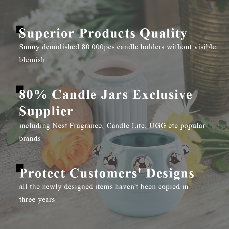 Matte ceramic candle containers manufacturer