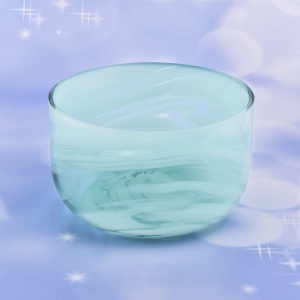 portacandele in vetro effetto marmo di Sunny Glassware