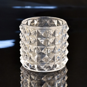 Jar lilin kaca kristal penjualan panas untuk pembuatan lilin