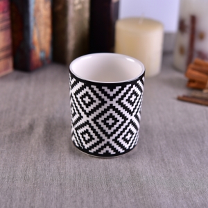 Decal printing votive ceramic candle holders wholesale