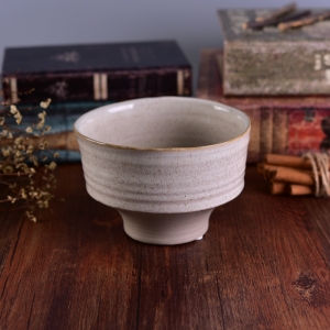 800ml guci lilin keramik dasar tipis