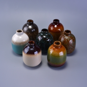 Transmutation glaze ceramic reed diffuser bottles wholesale