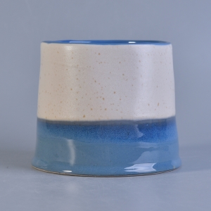 600ml glazing ceramic candle garapon na may hawak ng kandila