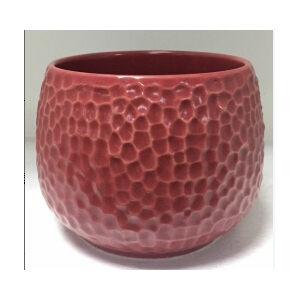 guľkové bodkované keramické nádoby na sviečky s vyrazeným tvarom
