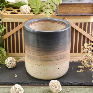 nouveau pot de bougie en céramique d'irisation de décoration