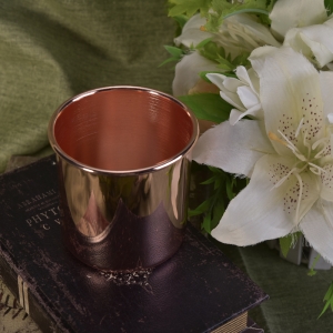 tarro de vela de cobre de metal de decoración para el hogar
