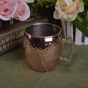 Luxusný kovový pohár na sviečku z medi