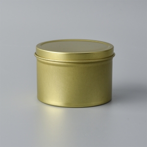 Caja de velas de oro circular