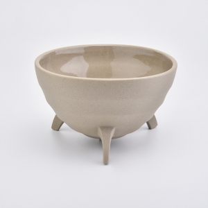 Unique shape ceramic candle bowl for home fragrance
