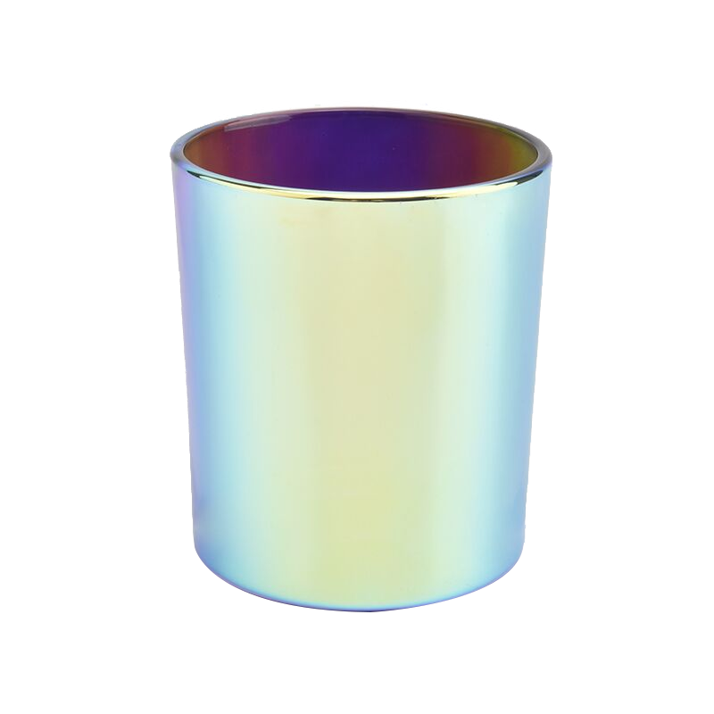 6oz 8oz 10oz mewah Black Holographic Glass Candle Jar