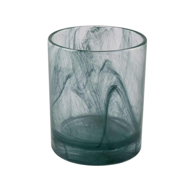 200ML inkt verf effect cilinder luxe glas kandelaar voor groothandel