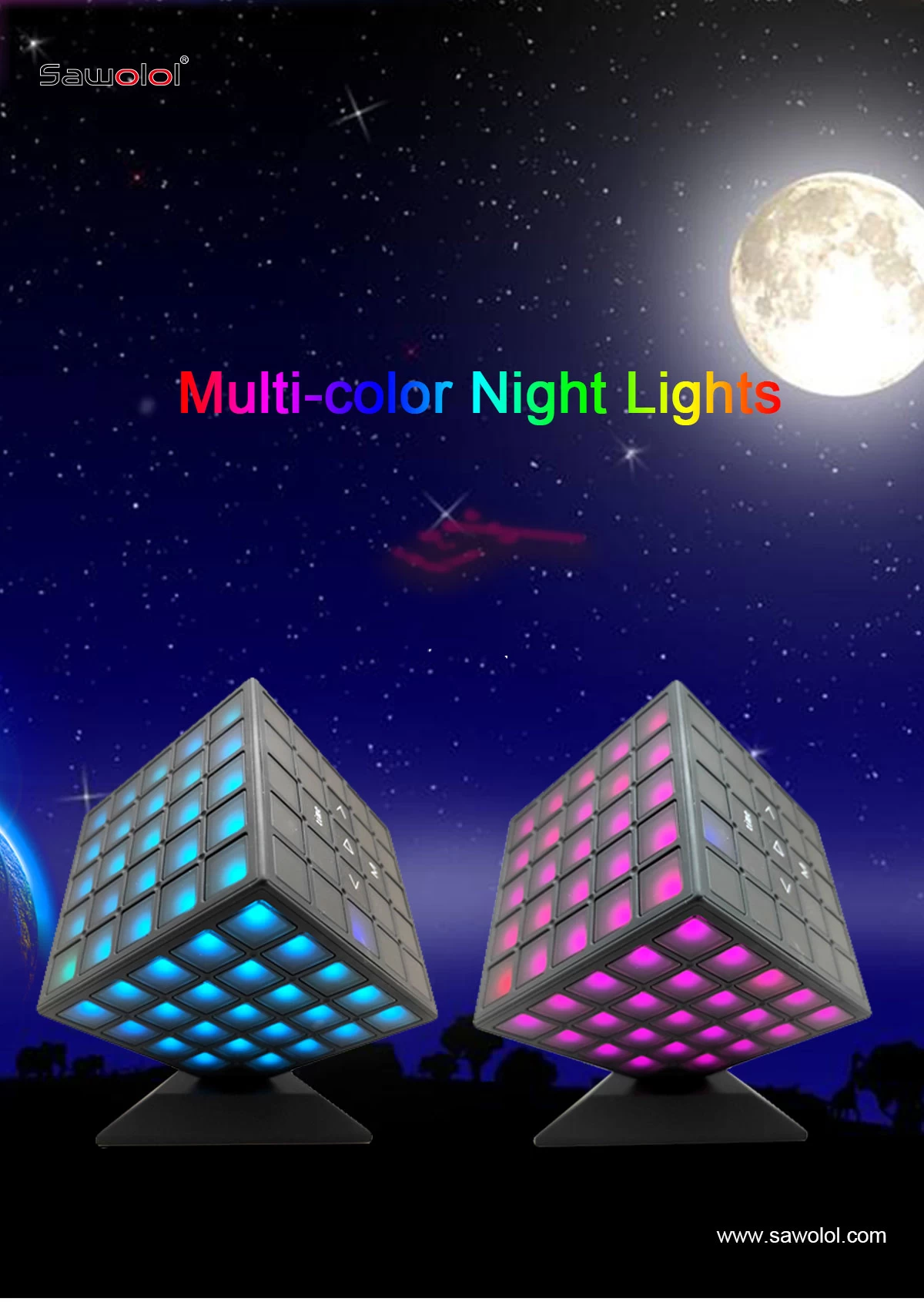 De Cube LED-luidspreker met 360 graden volledige verlichting
