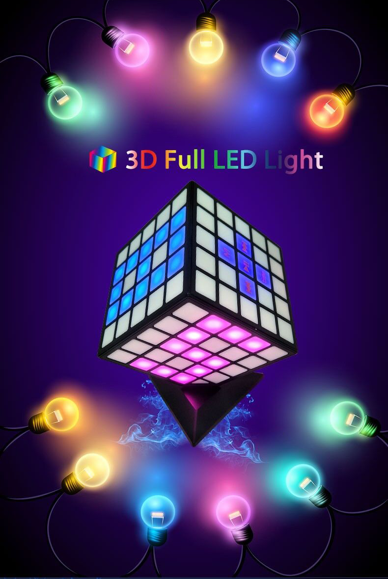 Осветите свой слуховой опыт с помощью динамика Cube Led Led