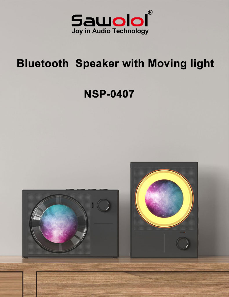 Bereiten Sie sich darauf vor, weggeblasen zu werden! Der Bluetooth -Lautsprecher von Sawolol mit revolvierendem Licht definiert die Audio -Großartigkeit neu