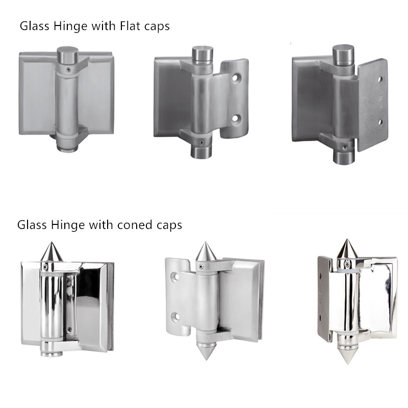 Spring loaded type glass gate hinge for swimming pool fence