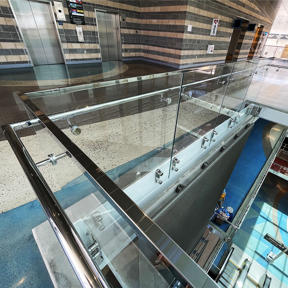 316 stainless steel glass handrail system