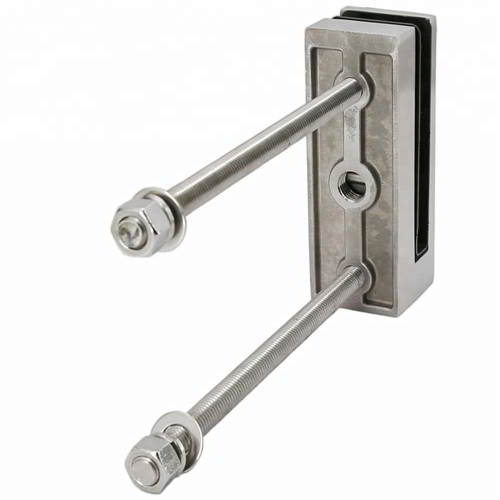 Nowoczesna balustrada szklana o średnicy 12 mm, montowana z boku, stalowy czop ze stali nierdzewnej