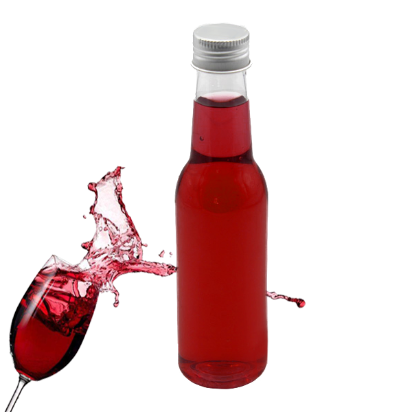 Empty 5 oz 150ml Clear PET Plastic Wine Bottles