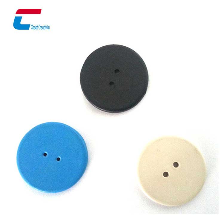RFID PPS Cloth Tag Washable Laundry Clothing Security Token Disc Tags Wholesale