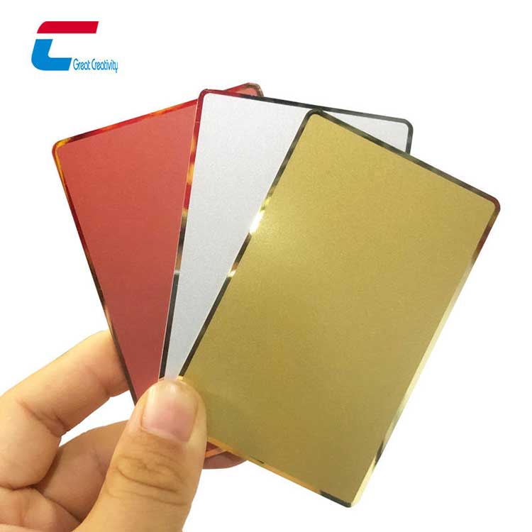 Hochwertiges Spiegelgold / Roségold kontaktloses Metall NFC Smart Business Card Factory