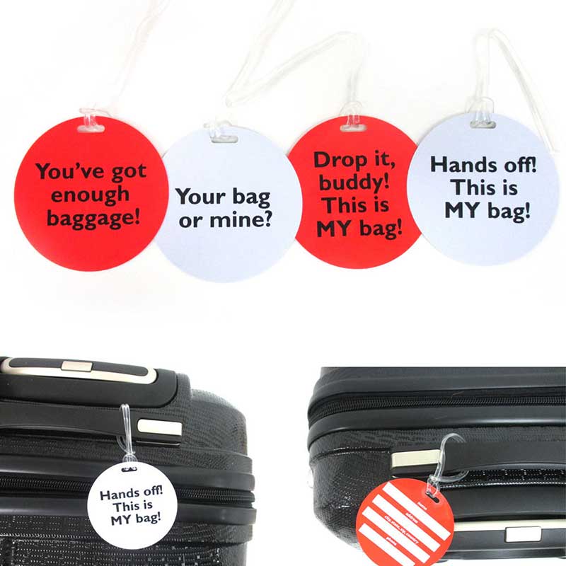 Carte de bagage personnalisée ronde en PVC personnalisée Fabricant d'étiquettes de bagage NFC