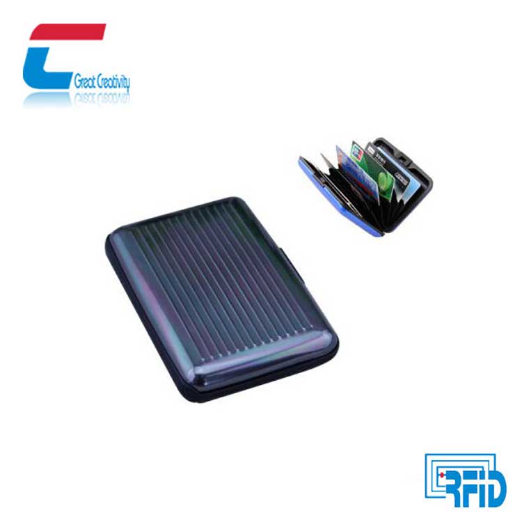 Protezione per carte di credito con blocco RFID Produttore di portafogli RFID in alluminio/acciaio inossidabile