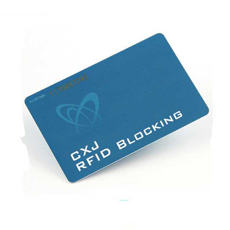 뜨거운 판매 사용자 정의 NFC PLA 스마트 RFID 보안 보호 차단 카드 제조업체