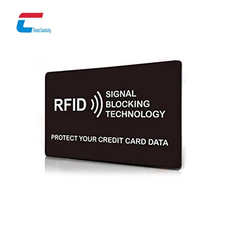 Prix ​​d'usine Carte de blocage de carte de crédit RFID Fabricant de carte de protection de bloqueur NFC