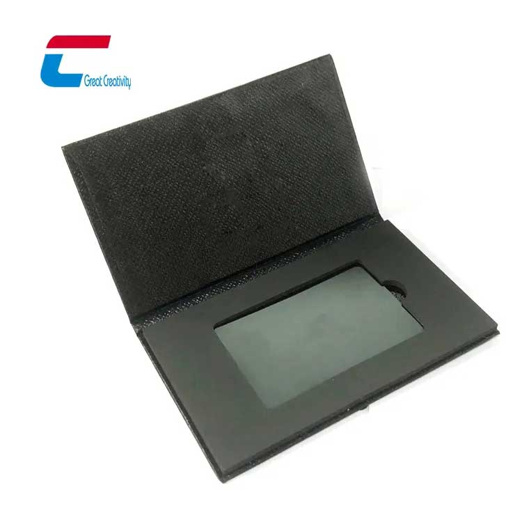 Emballage de carte-cadeau personnalisé de luxe Fabricant d'emballages de cartes de visite en métal NFC