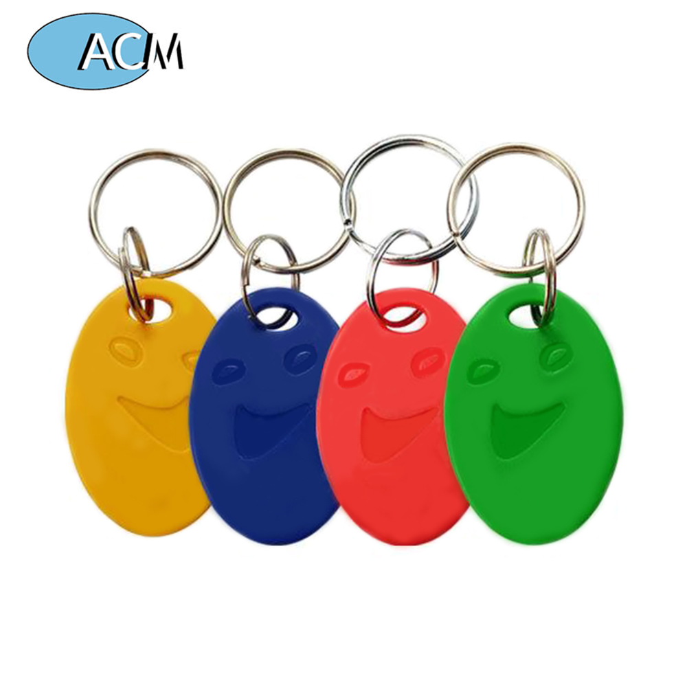 ACM-ABS005 accès porte anti-usure personnalisé EM4305 ABS porte-clés porte-clés en plastique NFC porte-clés étiquette Rfid porte-clés