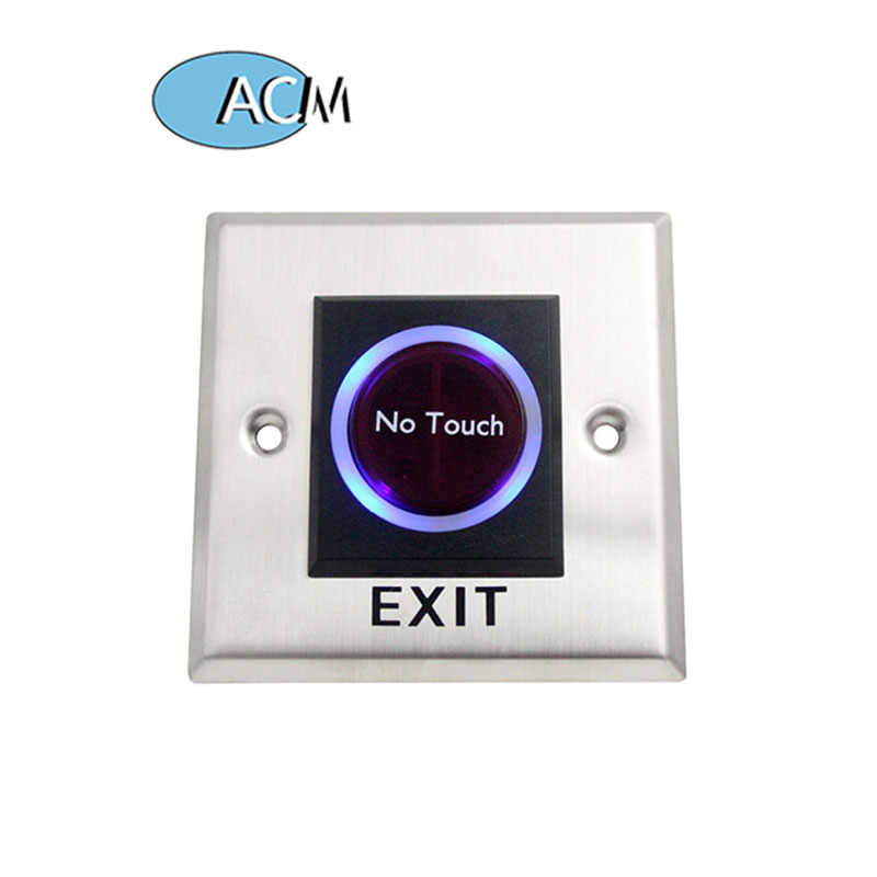 Botão de saída de liberação de porta sem contato sem toque Interruptor de sensor infravermelho com indicação de LED