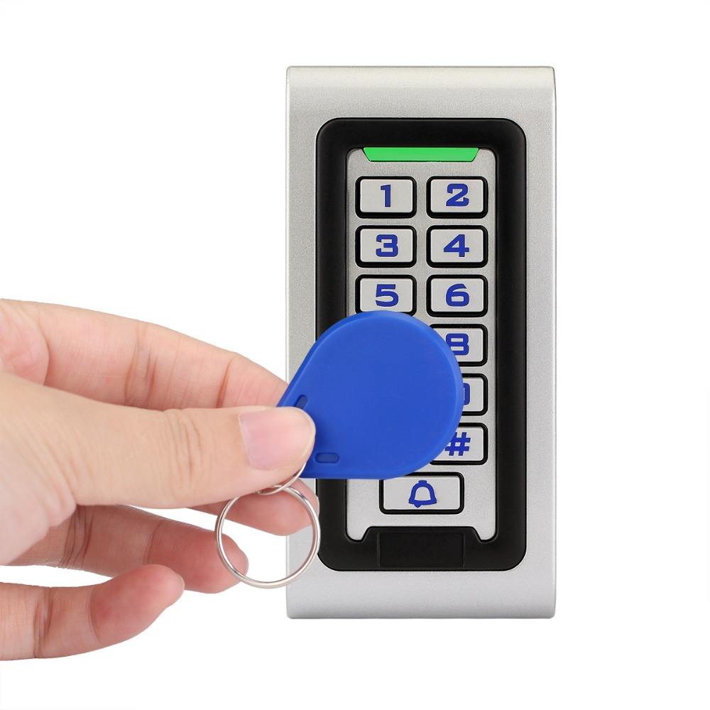 Eigenständiges, wasserdichtes RFID-Zugangskontrollsystem mit eintüriger Metalltastatur und RFID