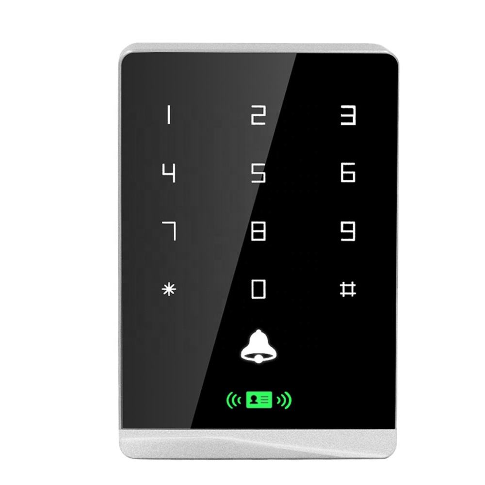 Сенсорный экран RFID-считыватель Автономная кнопочная панель управления доступом с дверным звонком