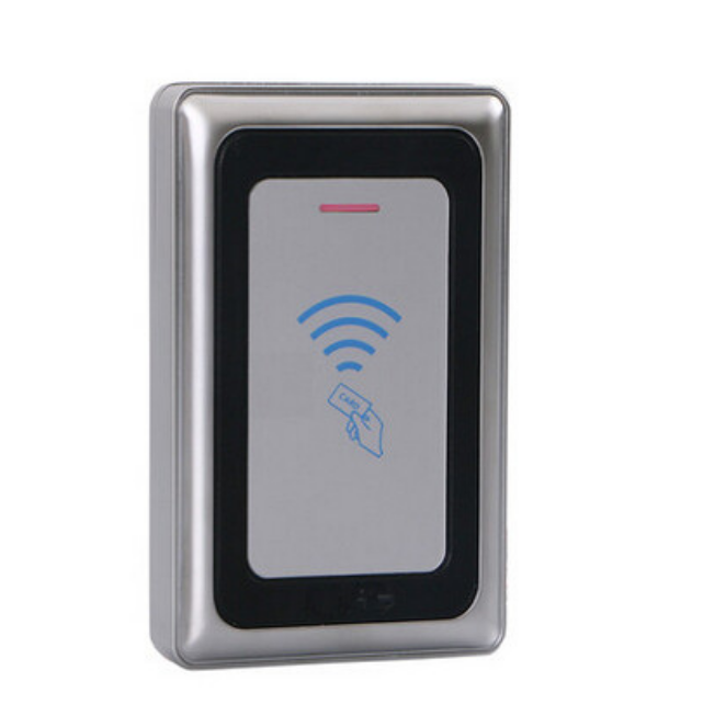 Systèmes d'entrée de porte autonomes Lecteur de carte RFID de proximité par balayage Système de contrôle d'accès Wiegand en métal