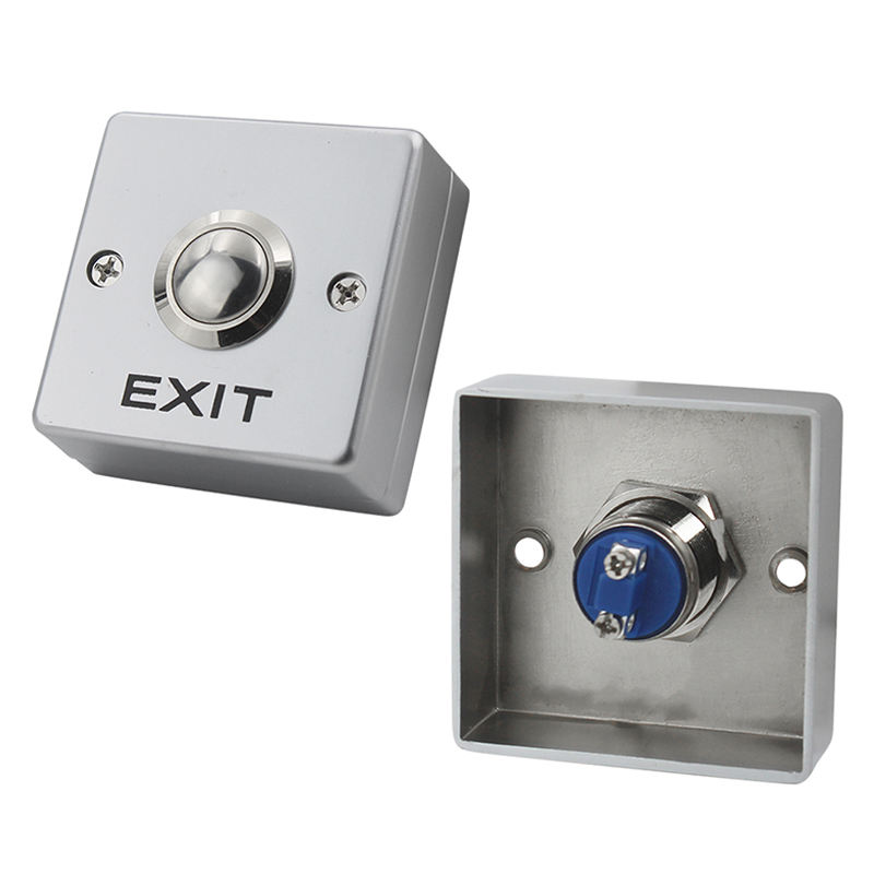 Metal Stainless Touch Door Exit Push Button Switch Exit Button With Led Indicator