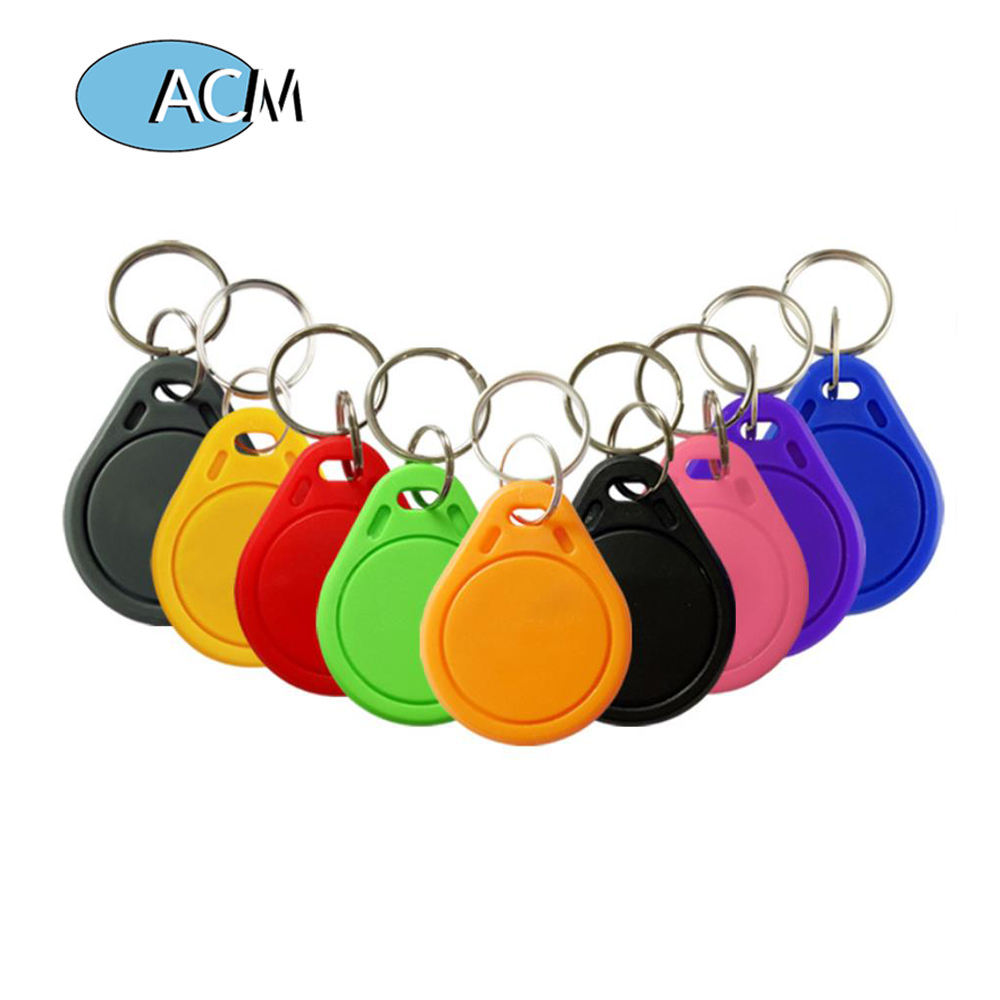 Personnalisez le logo d'impression couleur OEM 125Khz Puce de carte d'identité de proximité RFID Tag Key Fob 13.56Mhz Keyfobs Access Control RFID keychain
