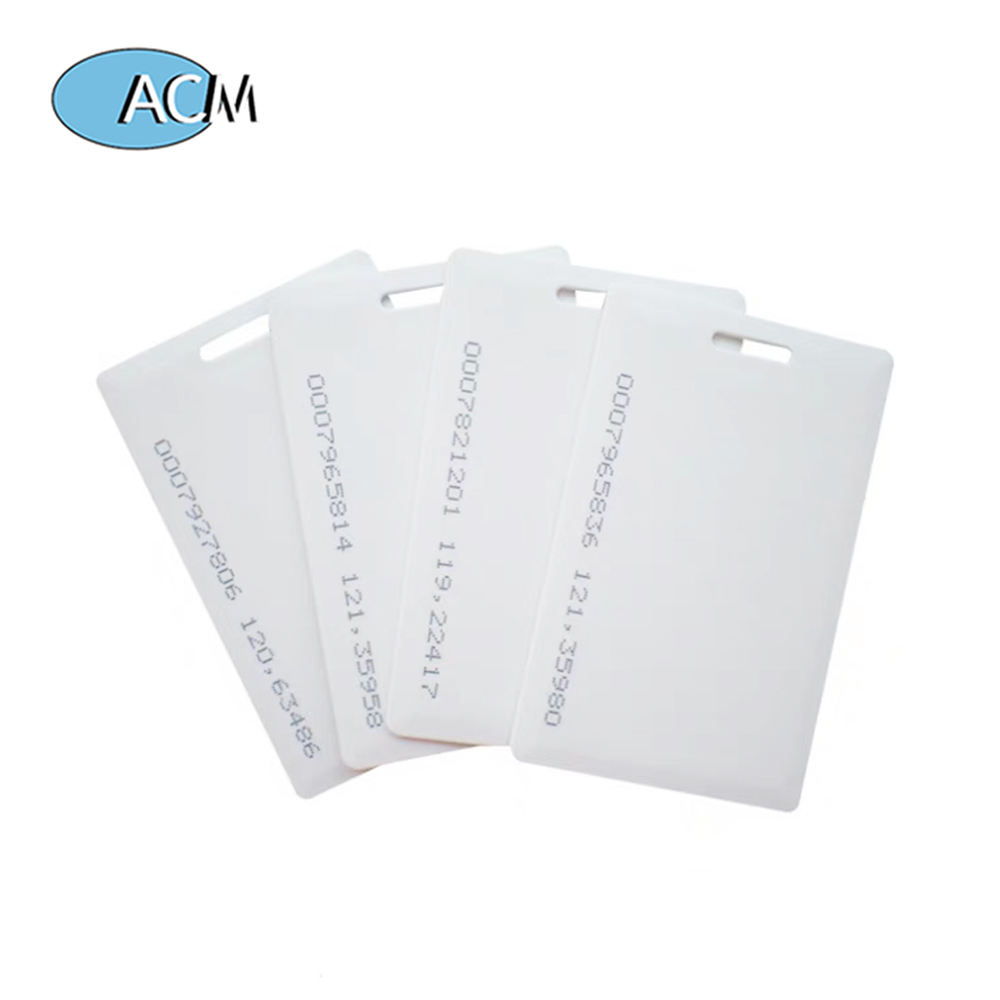 Stock wholesaler Customizable TK4100/EM4100 RFID 125KHz Chip 1.8mm RFID Thick Clamshell ID Contactless Access Control Card