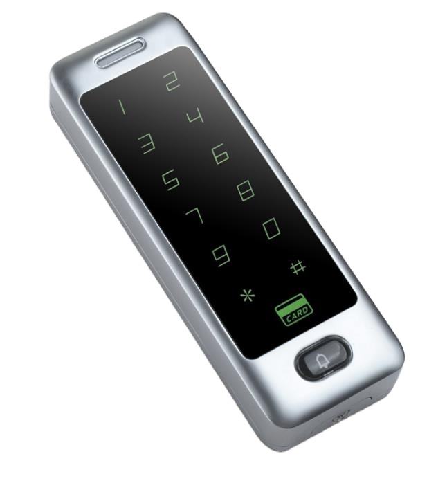 RFID Controllo accessi a lunga distanza Chip CPU Lettore RFID di carte di credito e tastiera di scrittura Controllo accessi RFID autonomo