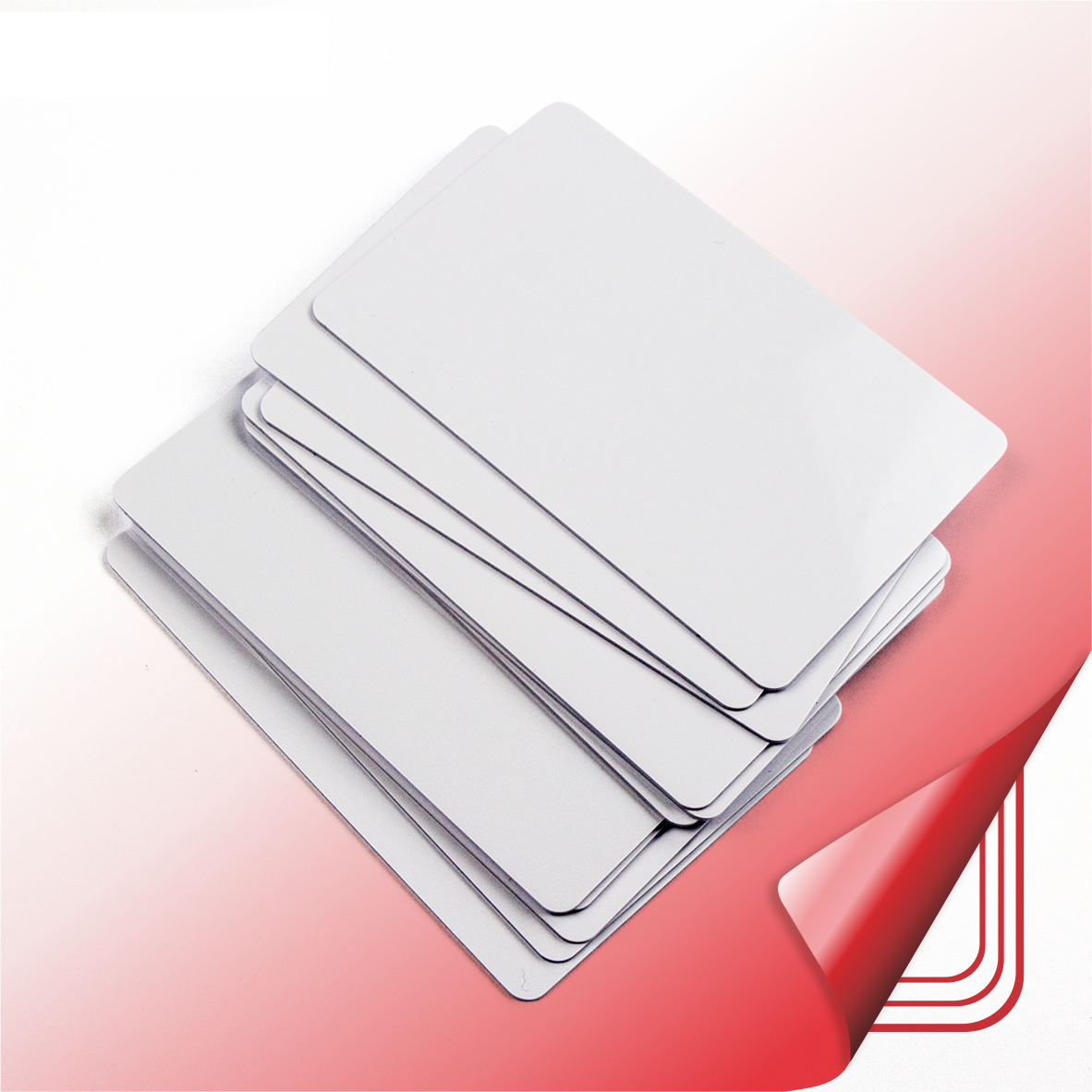 Cartão de PVC imprimível em branco plástico branco CR80 com chip para cartão de controle de acesso de chave de hotel