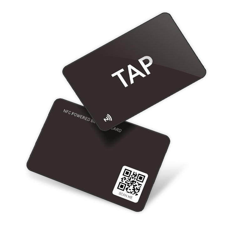 Матовый черный NFC NTAG 215 NTAG 216 Цифровая визитная карточка для социальных сетей